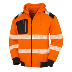 R503X Result Genuine Recycled Safe-Guard Recycled Sweat Hoody - Orange - Front