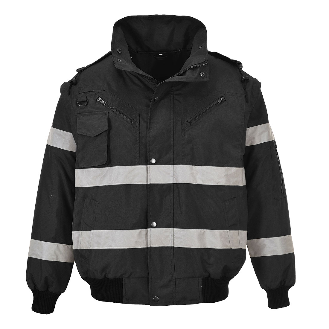 Portwest S435 Iona 4 in 1 Bomber Jacket - Black