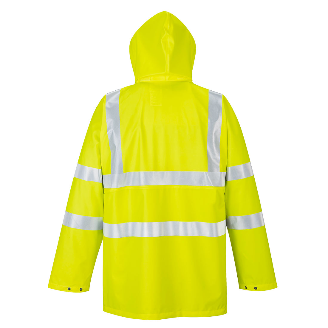 Portwest S491 Sealtex Ultra Hi-Vis Rain Jacket - Yellow - Rear