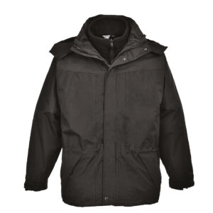 Portwest S570 Aviemore 3 in 1 Jacket - Black - Front
