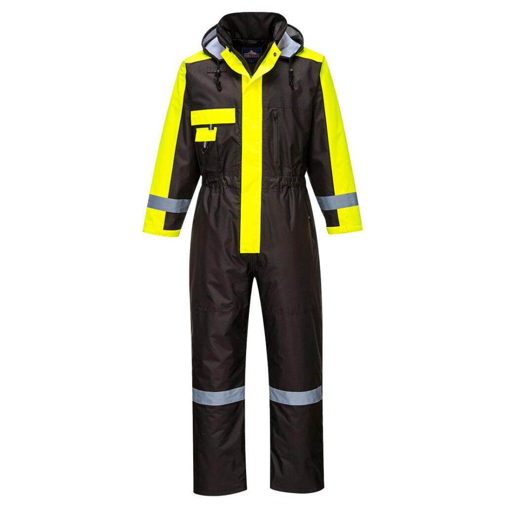 Portwest S585 Winter Coverall - Black - Front
