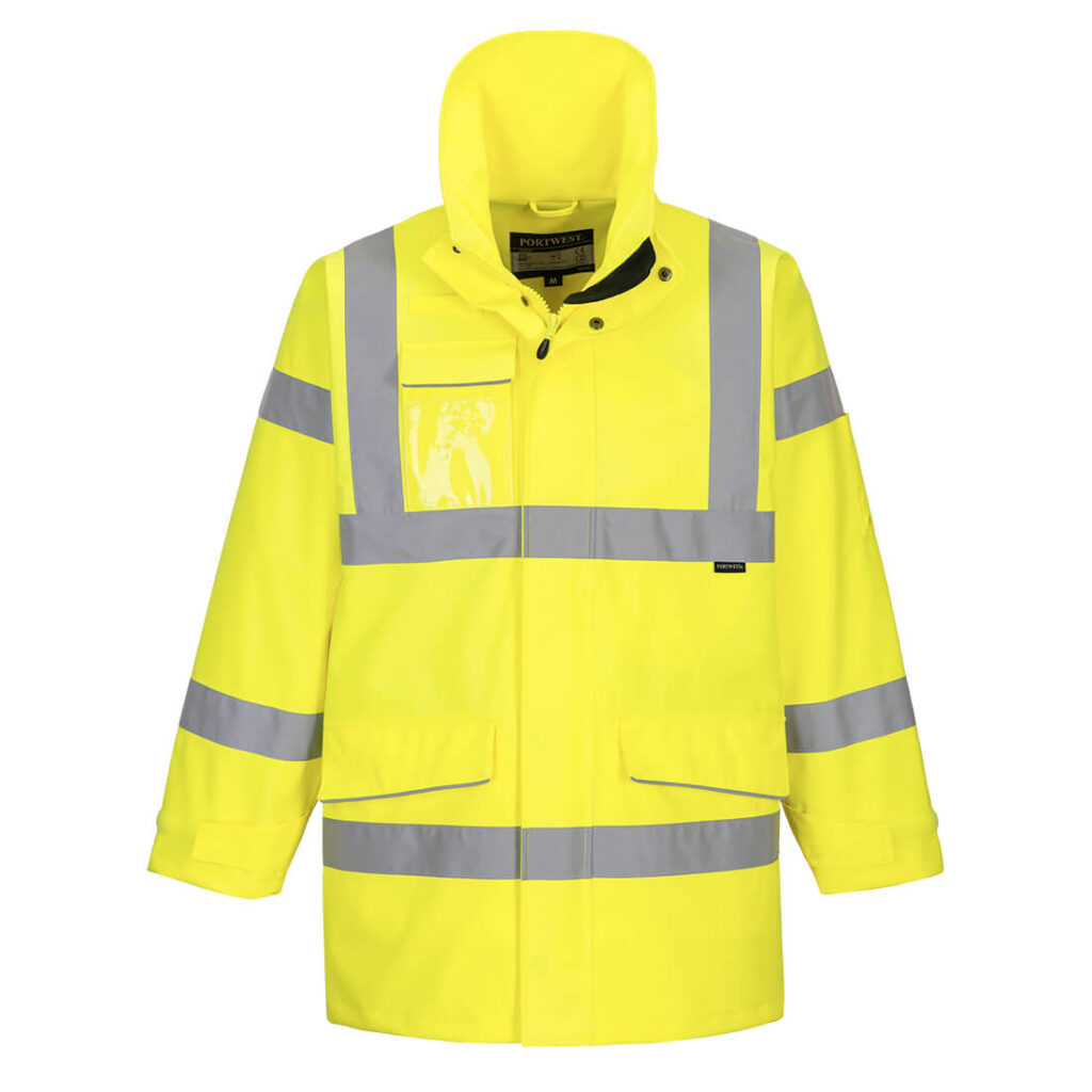 Portwest S590 Hi-Vis Extreme Rain Jacket - Yellow - Front