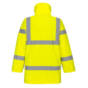 Portwest S590 Hi-Vis Extreme Rain Jacket - Yellow - Rear