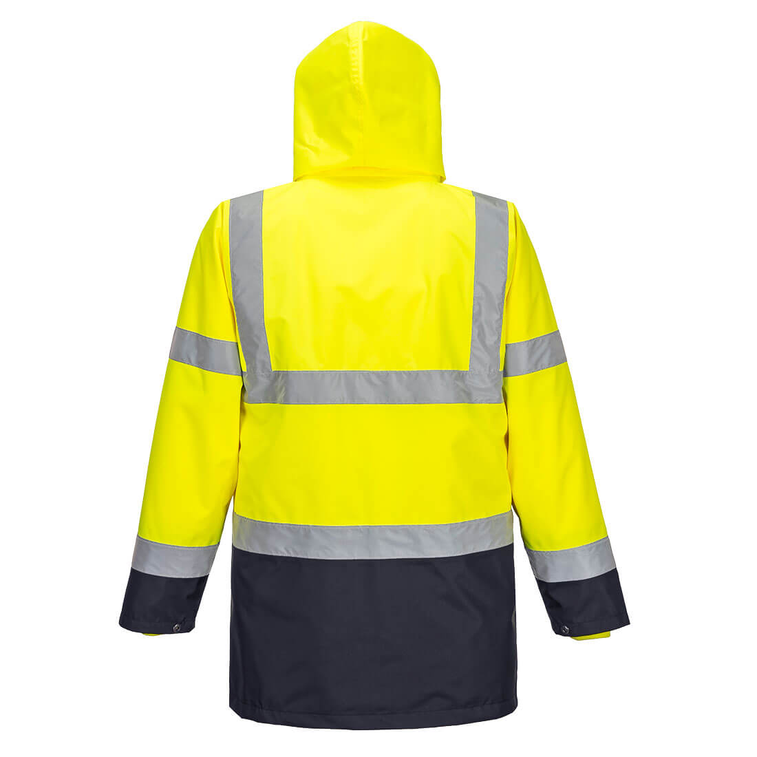 Portwest S766 Hi-Vis 5-in-1 Contrast Essential Jacket - Yellow - Rear