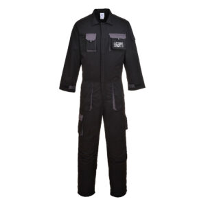 TX15 Portwest Texo Contrast Coverall - Black