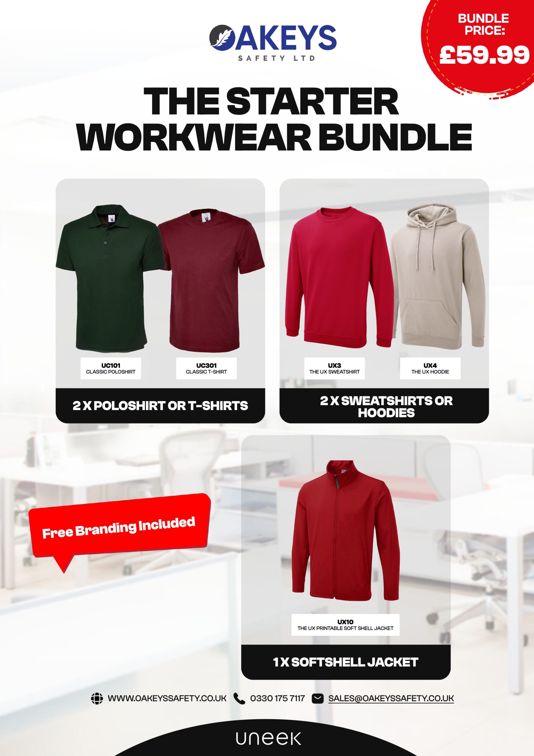 The Starter Workwear Bundle OAKEYS Safety Ltd