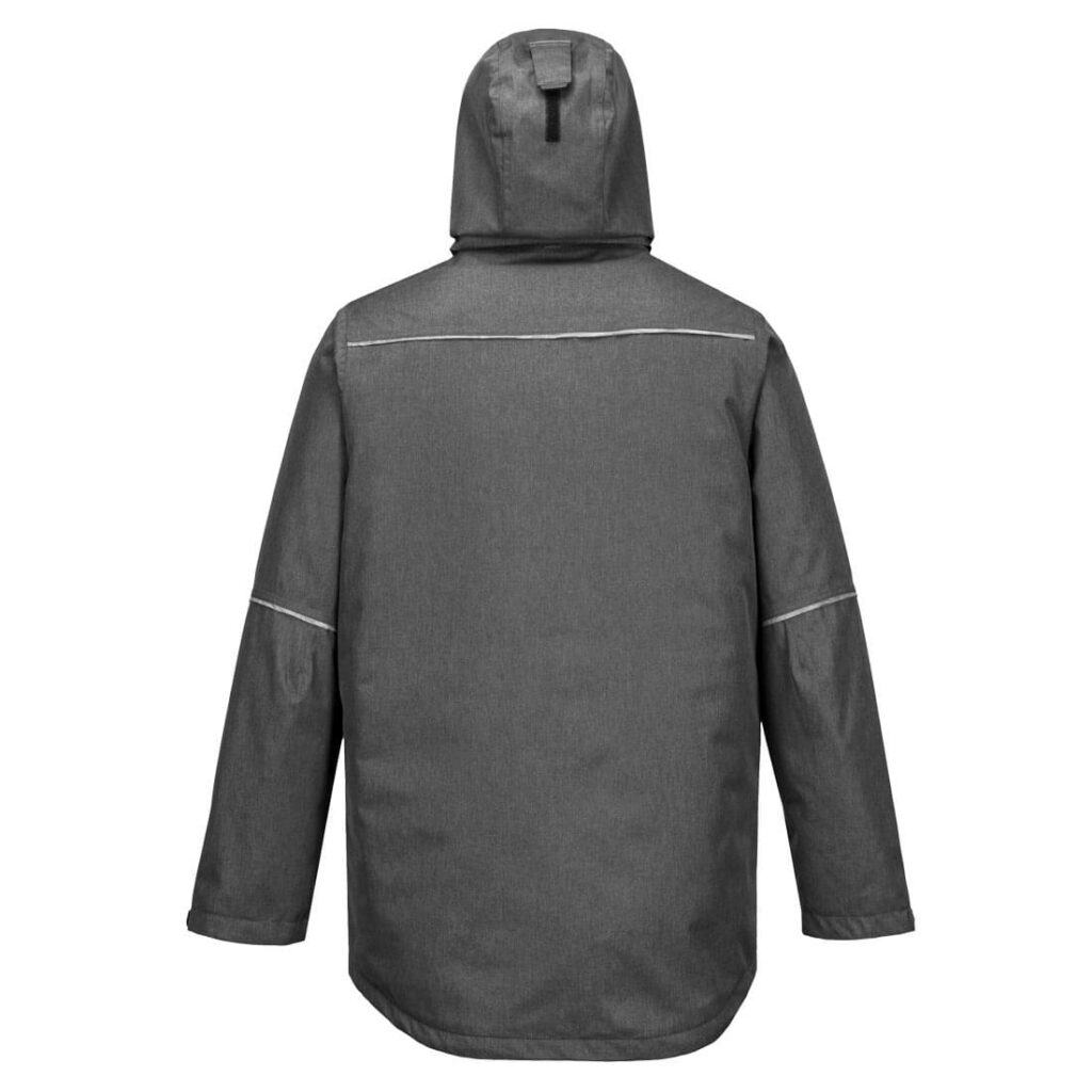 Portwest KX360 KX3 Parka Jacket - Grey - Rear
