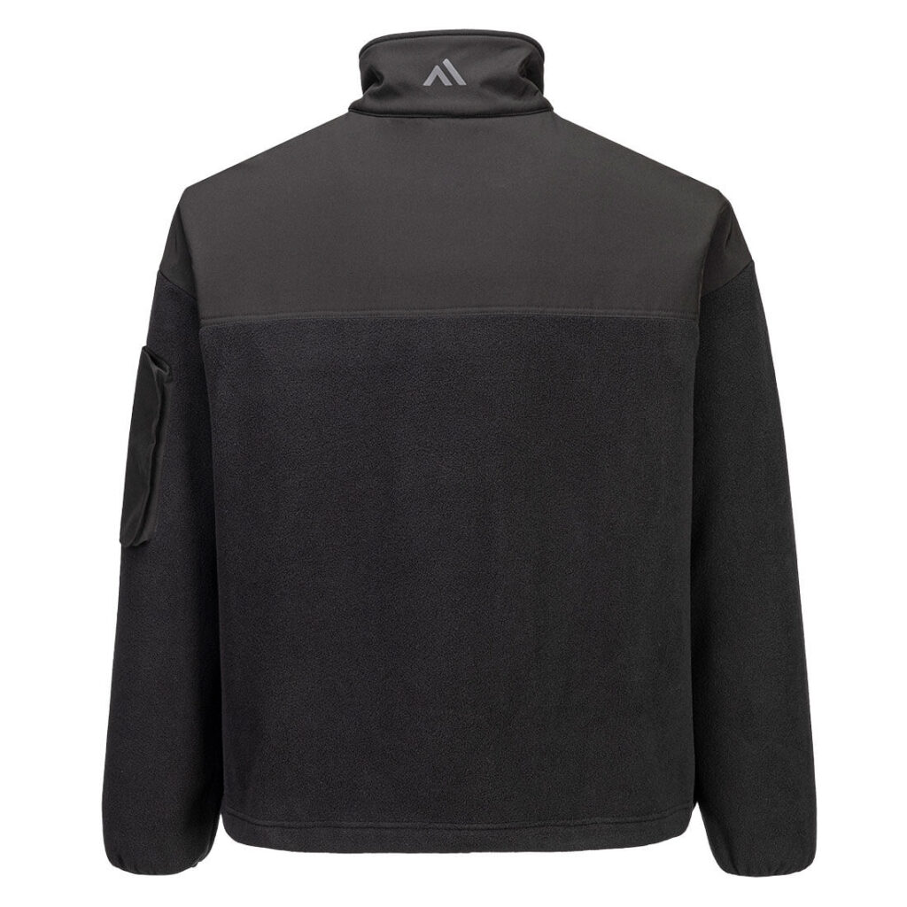 Portwest KX378 KX3 1/4 Zip Fleece - Black - Rear
