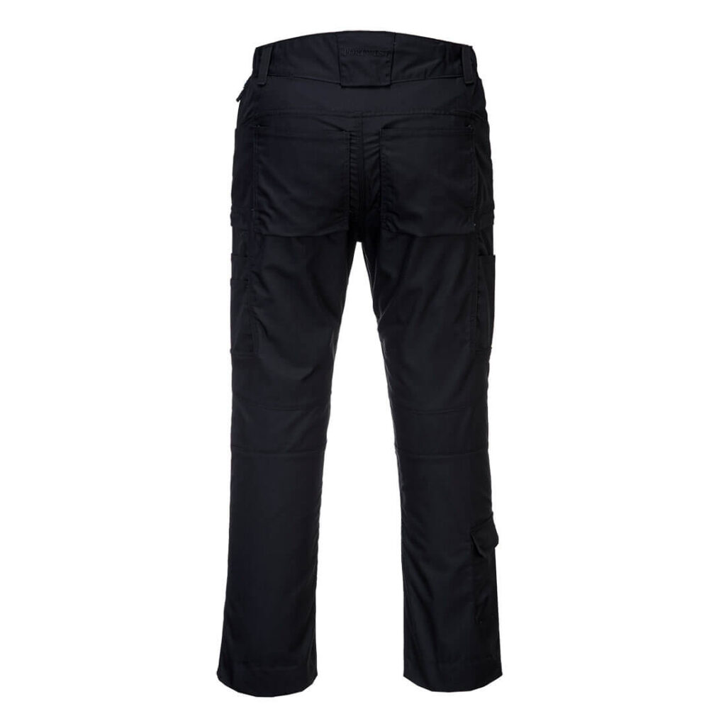 Portwest T802 KX3 Ripstop Trousers - Black - Rear