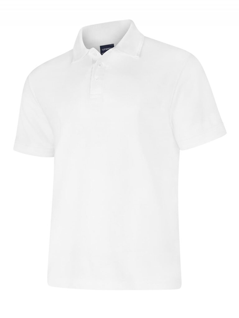 Uneek UC108 Deluxe Polo shirt - White