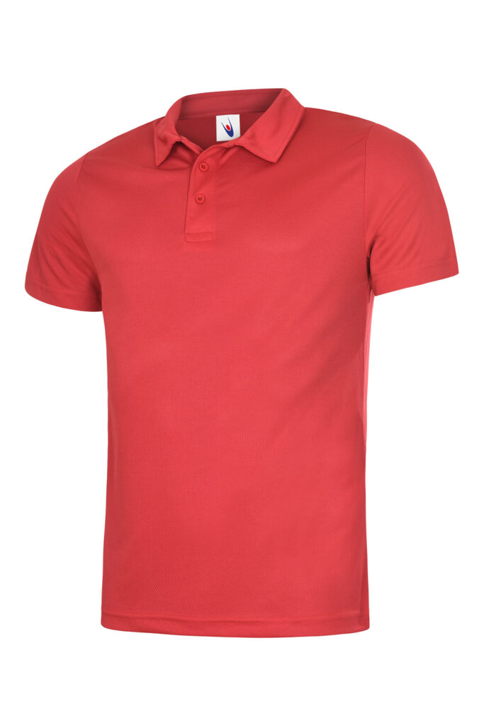 Uneek UC125 Mens Ultra Cool Polo Shirt - Red