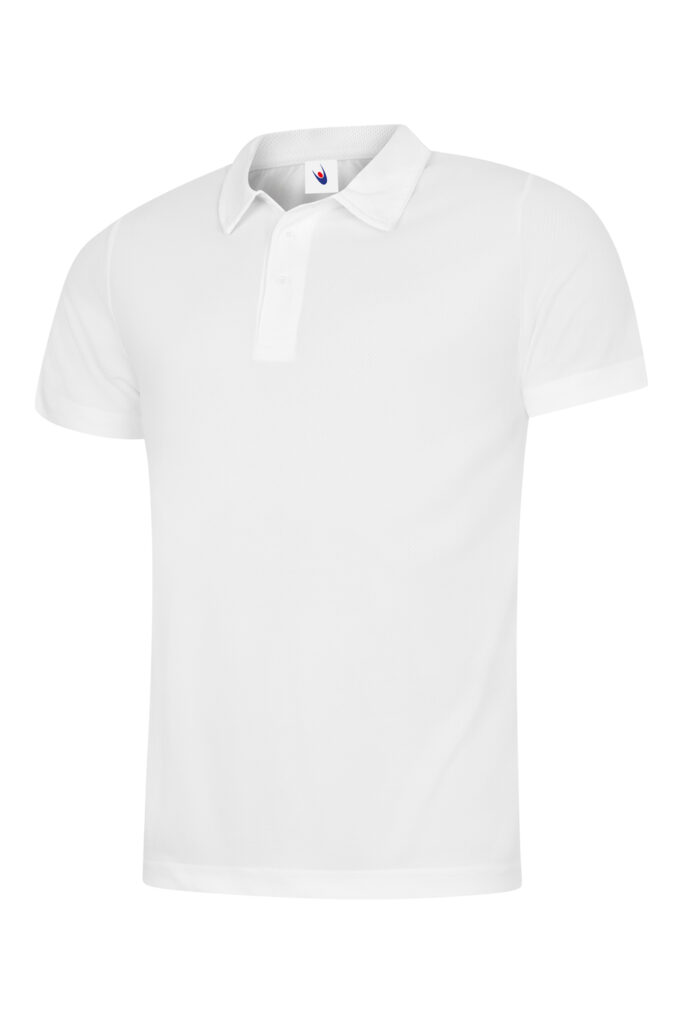 Uneek UC125 Mens Ultra Cool Polo Shirt - White