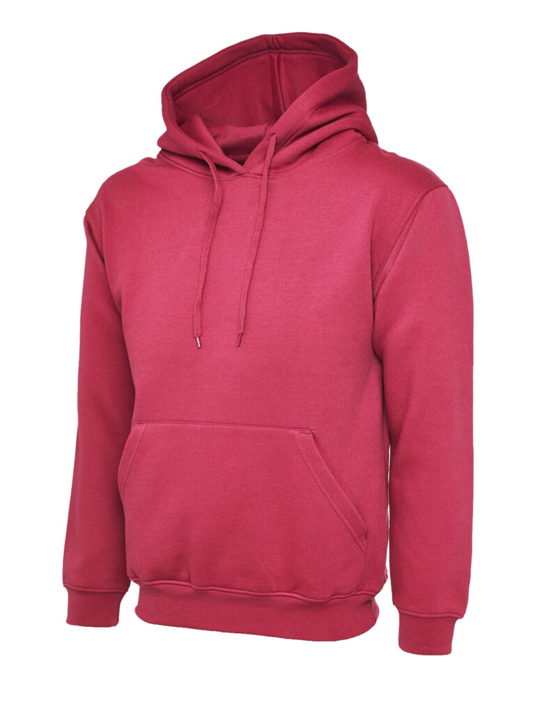 Uneek UC502 Classic Hooded Sweatshirt - Pink