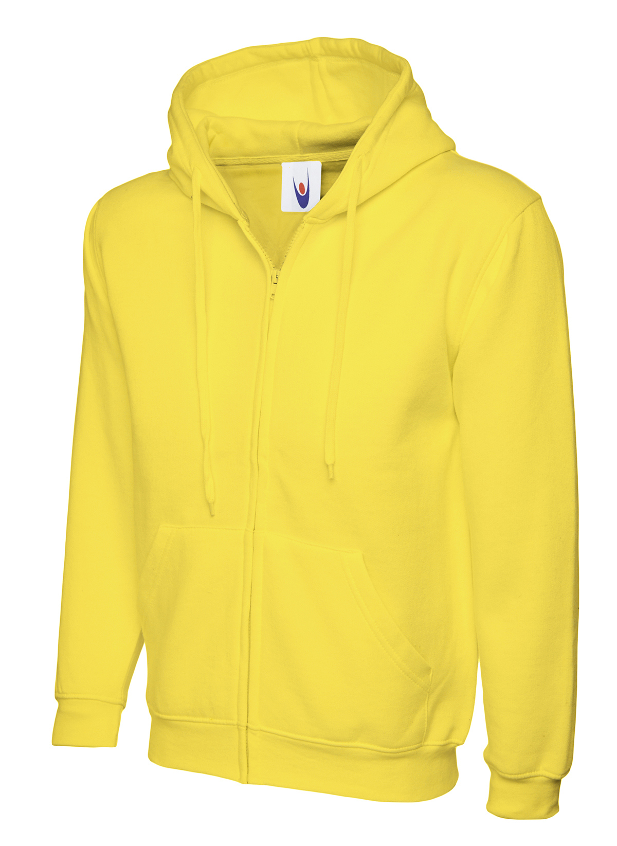 Uneek UC504 Adults Classic Full Zip Hooded Sweatshirt - Yellow