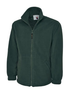 Uneek UC601 Heavyweight Full Zip Fleece Jacket - Bottle Green