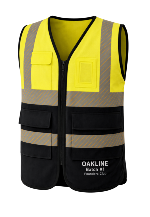 OAKLINE PRO The Blake Hi-Vis Executive Vest - Yellow - Founders Club