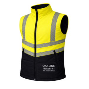 OAKLINE PRO The Tod Hi Vis Bodywarmer - Yellow - Founders Club