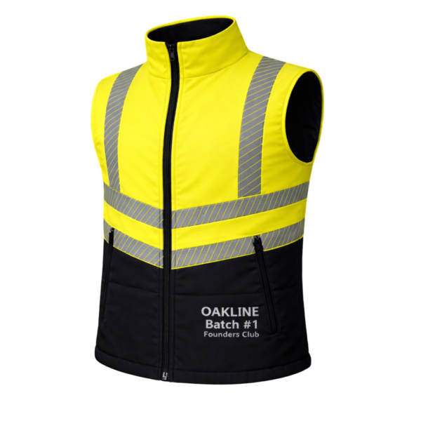 OAKLINE PRO The Tod Hi Vis Bodywarmer - Yellow - Founders Club