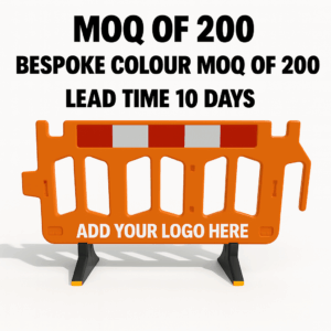 Branded Chapter 8 Traffic Barrier - 2m - 200MOQ