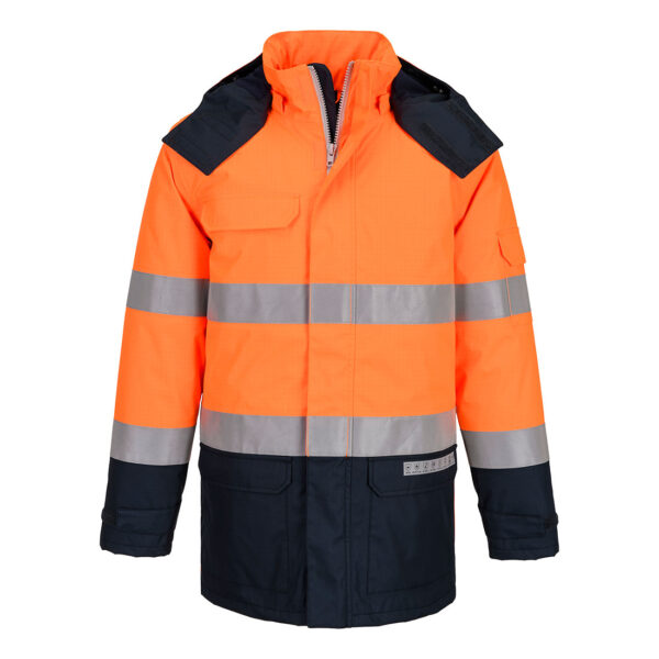 Portwest FR617 Bizflame Rain+ Hi-Vis Multi-Norm Contrast FR Winter Jacket