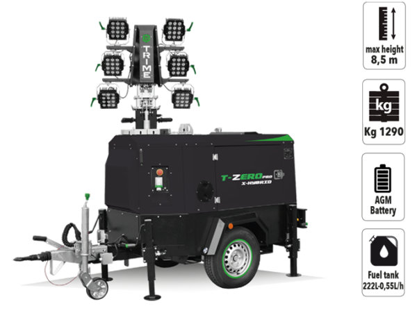 Trime X-Hybrid 6×150W AGM Hybrid Lighting Tower
