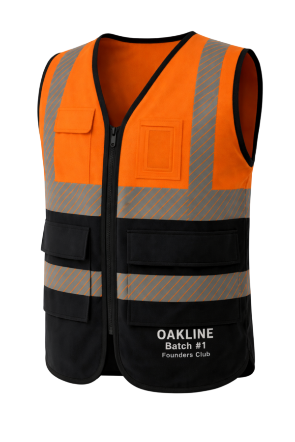 OAKLINE PRO The Blake Hi-Vis Executive Vest - Orange - Founders Club