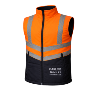 OAKLINE PRO The Tod Hi Vis Bodywarmer - Orange - Founders Club
