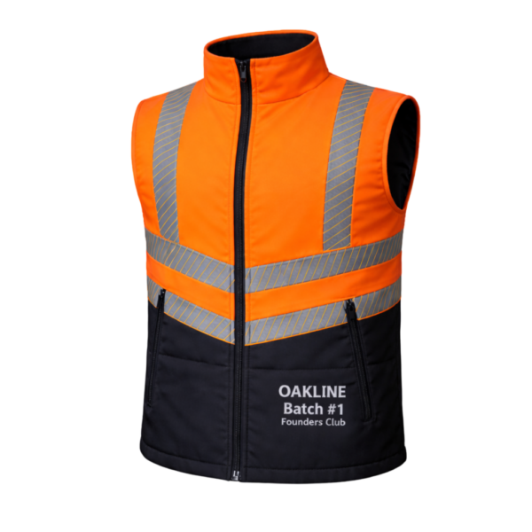 OAKLINE PRO The Tod Hi Vis Bodywarmer - Orange - Founders Club