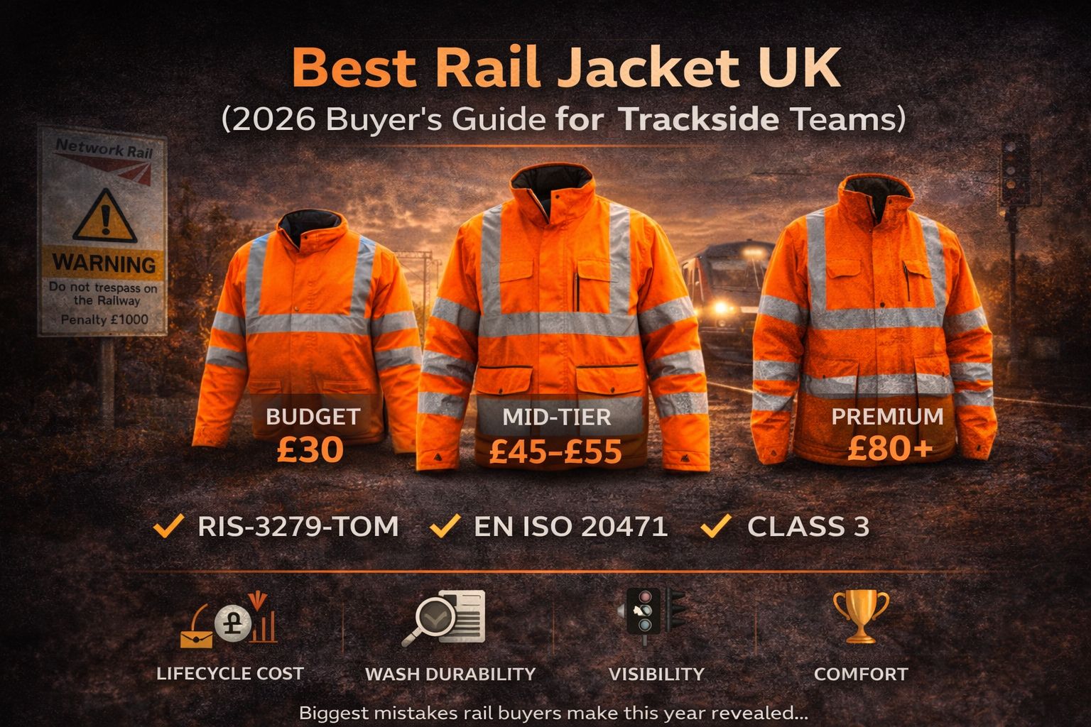 Best Rail Jacket UK (2026 Buyer’s Guide for Trackside Teams - Real World Tested)