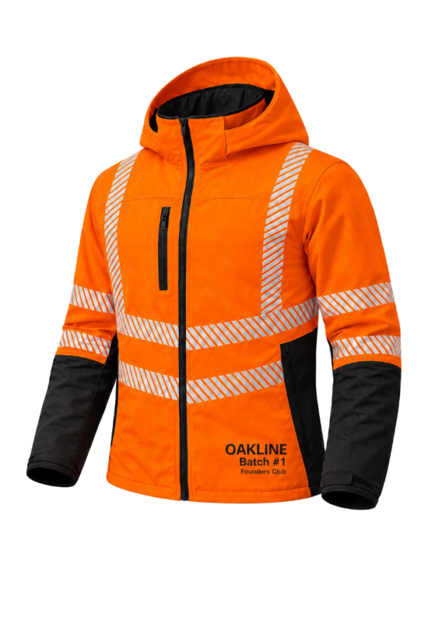 OAKLINE PRO The Kimi Slim Fit Hi Vis Jacket - Orange - Founders Club
