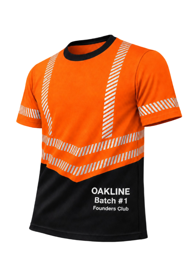 OAKLINE PRO The Robin Hi-Vis T-Shirt - Orange - Founders Club