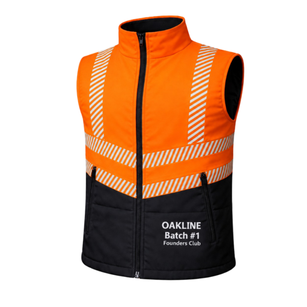 OAKLINE PRO The Tod Hi Vis Bodywarmer - Orange - Founders Club