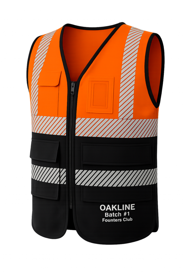 OAKLINE PRO The Blake Hi-Vis Executive Vest - Orange - Founders Club