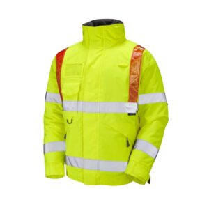 LEO PORTMORE ISO 20471 Cl 3 Orange Brace Superior Bomber Jacket