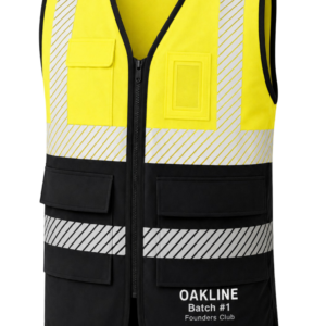 OAKLINE PRO The Blake Hi Vis Executive Vest - Yellow - Founders Club