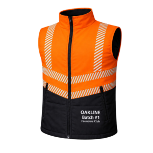 OAKLINE PRO The Tod Hi Vis Bodywarmer - Orange - Founders Club