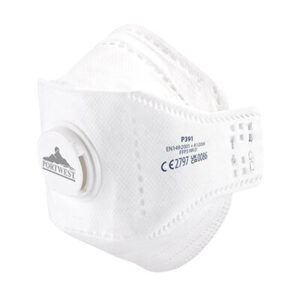 Portwest P391 EAGLE FFP3 Valved Dolomite Fold Respirator Pack of 10