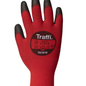 Traffi TG1010 X-DURA CLASSIC PU Cut Level A Safety Glove - Pack of 10