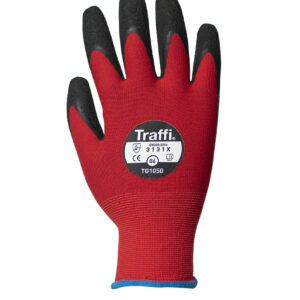 Traffi TG1050 X-DURA LATEX Cut Level 1 Safety Glove - Pack of 10