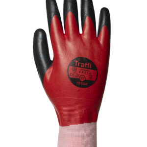 Traffi TG1060 Waterproof Nitrile Cut Level A Safety Glove - Pack of 10