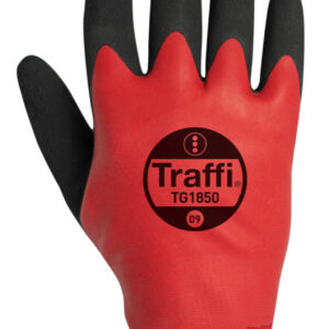 Traffi TG1850 Double Dipped Cut Level A Safety Glove - Pack of 10