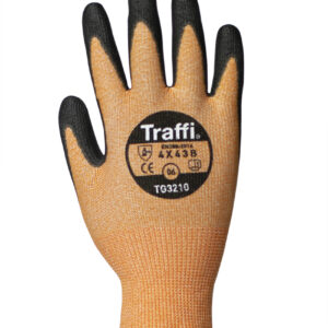 Traffi TG3210 X-DURA Metric PU Cut Level B Safety Glove - Pack of 10