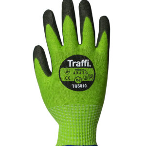 Traffi TG5010 X-DURA Classic PU Cut Level D Safety Glove - Pack of 10