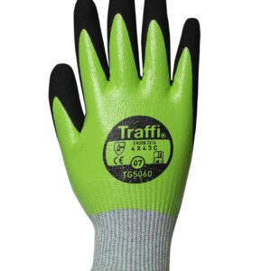 Traffi TG5060 WATERPROOF Nitrile Cut Level C Safety Glove - Pack of 10