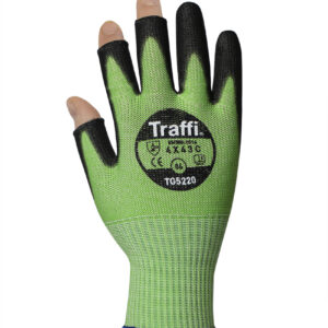 Traffi TG5220 X-DURA 3 DIGIT PU Cut Level C Safety Glove - Pack of 10